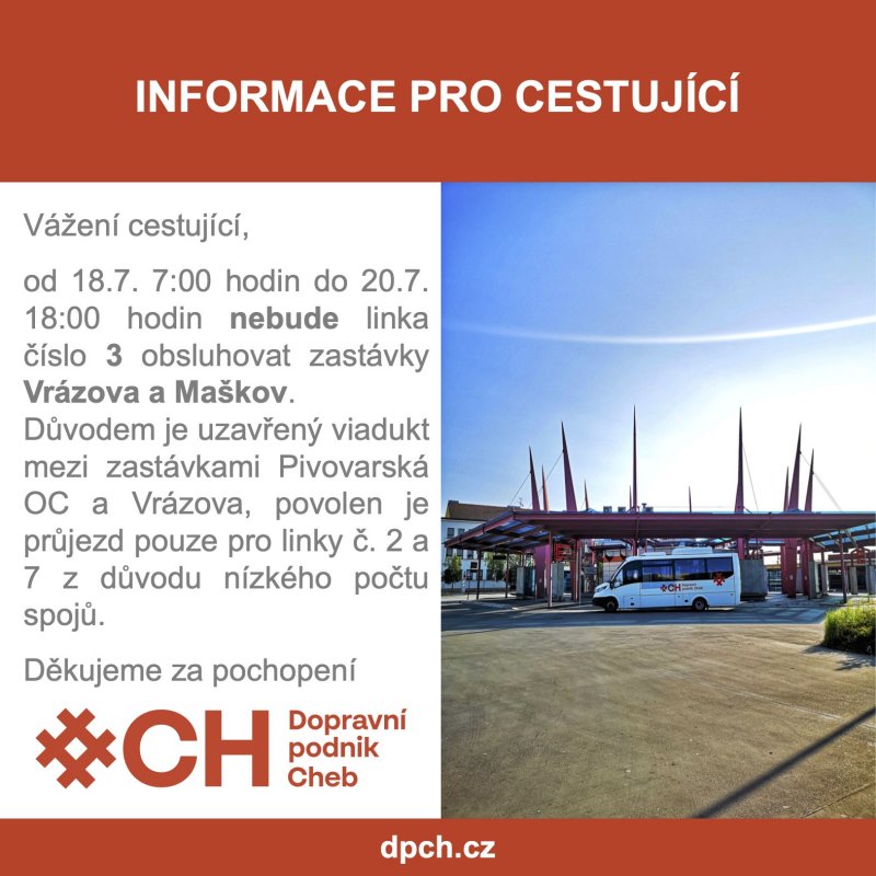 Omezení na lince č.3 